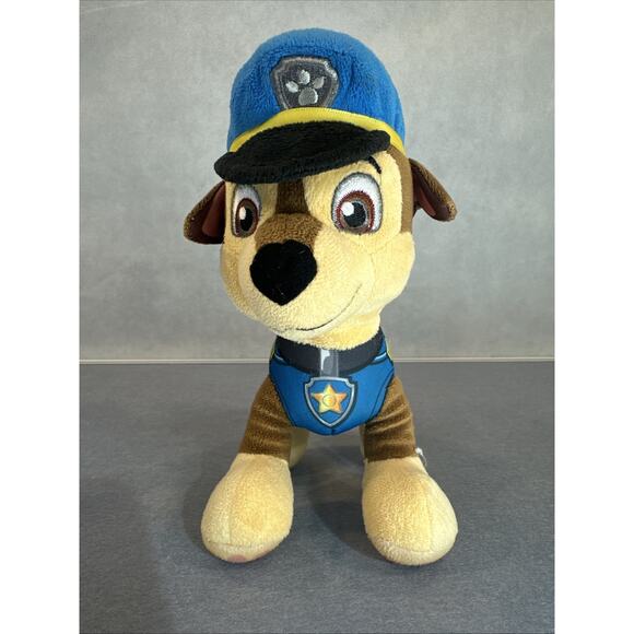 Nick Jr. Paw Patrol CHASE Police Dog Plush Stuffed Animal 8" Plush Toy - Picture 1 of 5